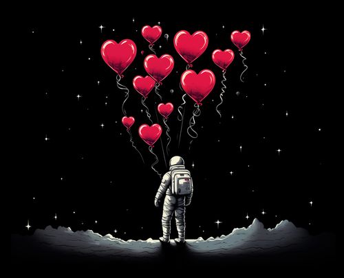 Plakat 50x40cm Astronauta Własnych Celi na Arena.pl