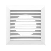 kratka wentylacyjna z żaluzją mechaniczną fi 125 biały - rx 02-360