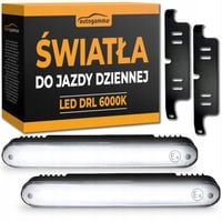 Światła do jazdy dziennej LED DRL Homologacja E4 Mocne 6000k komplet 2 szt.
