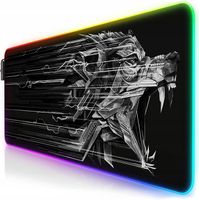 PODKŁADKA POD MYSZKĘ GAMINGOWA RGB DUŻA PODŚWIETLANA MATA BIURKO na prezent
