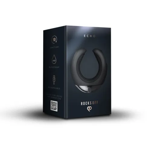 rocks-off echo c czarna maszyna intymna z wibracjami, ergonomiczna na Arena.pl