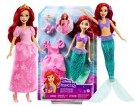 DISNEY LALKA KSIĘŻNICZKA ARIELKA zestaw lalka syrenka + suknia księżniczki