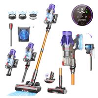 Bezprzewodowy odkurzacz pionowy 3w1 Laresar V7 500W Szczotka LED 50000Pa