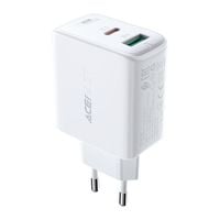 ładowarka sieciowa usb-c usb 32w pps pd qc 3.0 afc fcp biały