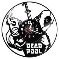 Zegar ścienny z płyty winylowej Deadpool 107.14
