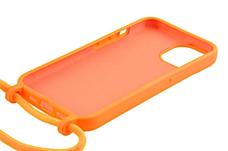 Etui ze sznurkiem RCK do Apple iPhone 14 pomarańczowy zdjęcie 4