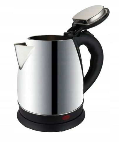 CZAJNIK ELEKTRYCZNY BEZPRZEWODOWY 1500W 2L DUŻY SREBRNY STAL na Arena.pl