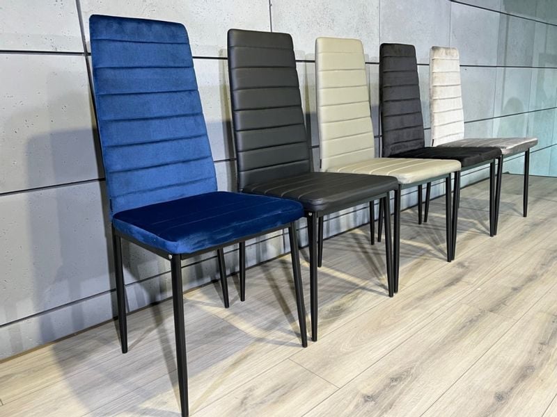 Krzesło VALVA VELVET BLUE zdjęcie 8