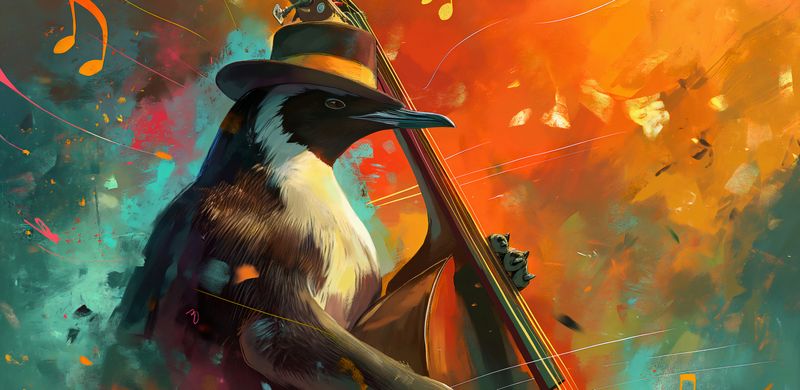 Plakat 91,3x44,5cm Pingwinia Nuta zdjęcie 1