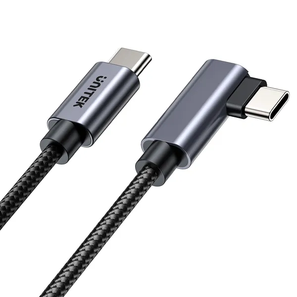 Unitek Kabel USB-C kątowy 90° PD100W 3m zdjęcie 2