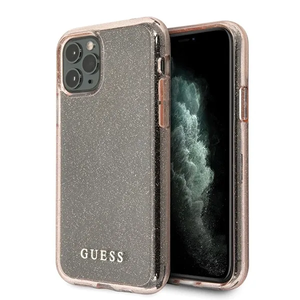 Etui Guess Glitter na iPhone 11 Pro - różowe zdjęcie 1