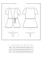 miamor szlafrok i stringi czarny l/xl