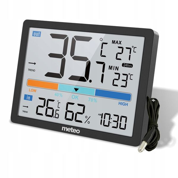 STACJA POGODOWA CYFROWA TERMOMETR METEO SP109C zdjęcie 1