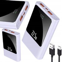 POWERBANK 10000MAH MOCNA SZYBKA ŁADOWARKA 22,5W 2XUSB A/USB-C WYŚWIETLACZ