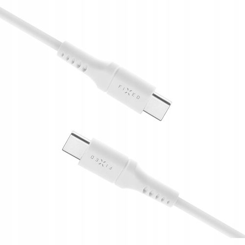 Kabel USB FIXED Kabel Liquid Silicone USB-C/USB-C 2m 60W biały na Arena.pl