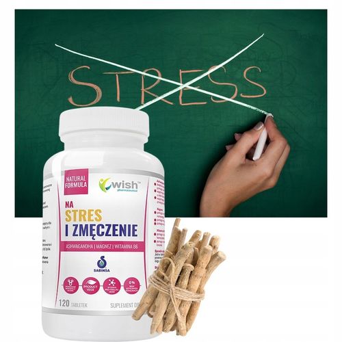 STRES ZMĘCZENIE Ashwagandha + Magnez + Wit B6 120t na Arena.pl