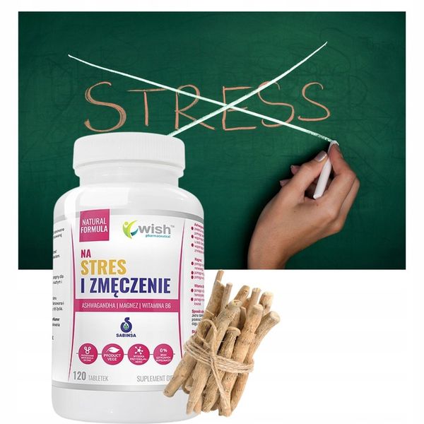 STRES ZMĘCZENIE Ashwagandha + Magnez + Wit B6 120t zdjęcie 8
