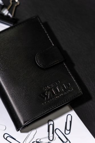 klasyczny, pionowy portfel męski ze skóry naturalnej - always wild na Arena.pl