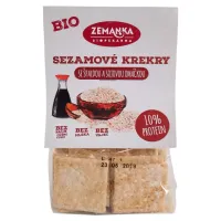 Krakersy Z Sezamem I Sosem Sojowym BIO 100 g - Zemanka