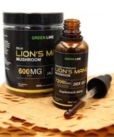 LION'S MANE - Krople 72 000 mg + Żelki 600 mg | Green Line Zestaw Promocja