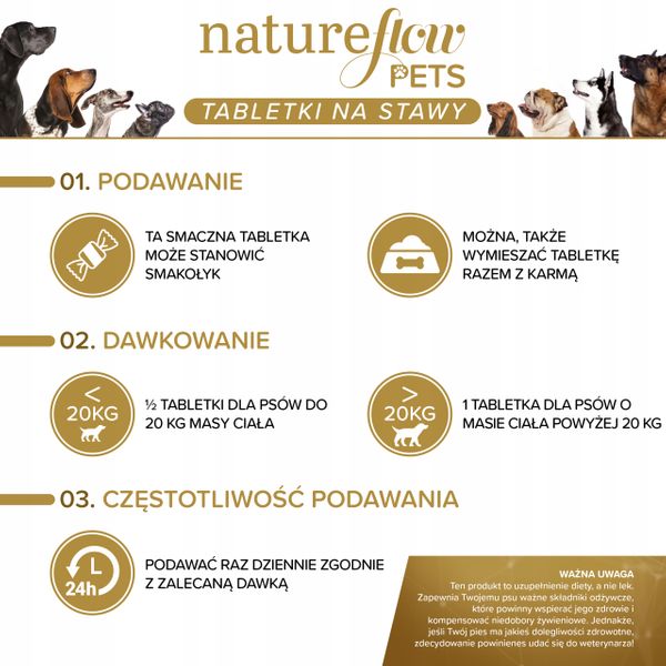 Suplement diety dla psów na stawy NatureFlow Pets zdjęcie 2