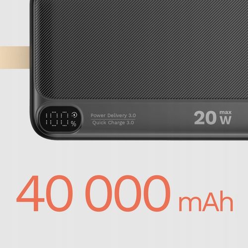 Power bank 40000mAh 20W QC PD USB-C KrugerMatz na Arena.pl
