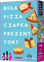 Szybka zabawna i szalona gra karciana - Buła, pizza, czapka, prezent, tort