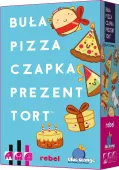 Szybka zabawna i szalona gra karciana - Buła, pizza, czapka, prezent, tort