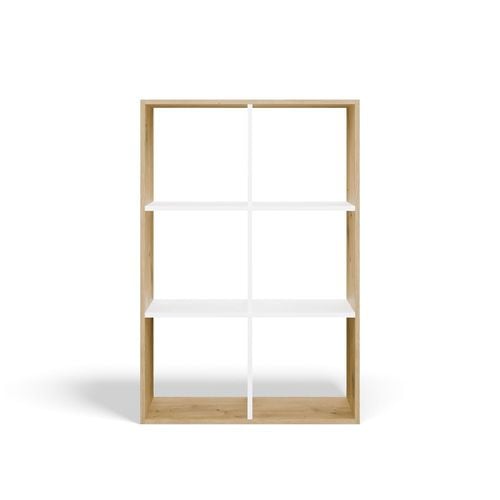 Regał Malax 2X3 DĄB ARTISAN BIAŁY na Arena.pl