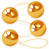 4 Duże Wibrujące Kulki Gejszy, Kuleczki Orgazmowe Złoty