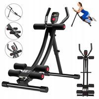 TRENAŻER MIĘŚNI BRZUCHA ŁAWKA DO ĆWICZEŃ SKŁADANY REGULOWANY Z