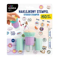 NAKLEJKOWY STEMPEL STEMPELKI NAKLEJKI 150 SZTUK KIDEA