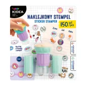 NAKLEJKOWY STEMPEL STEMPELKI NAKLEJKI 150 SZTUK KIDEA