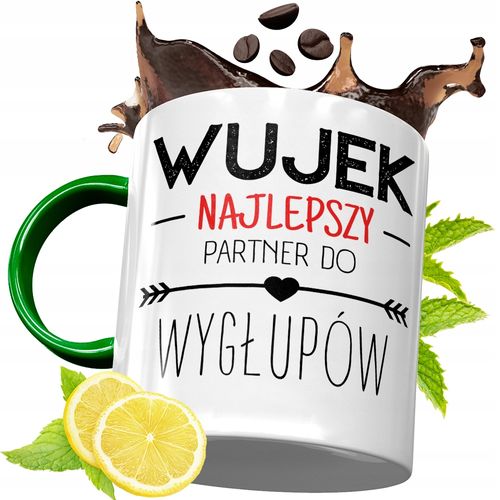 Kubek Zielony Dla Wujka Idealny Prezent Z Nadrukiem Ze Zdjęciem na Arena.pl