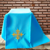 Welon Na Kielich Niebieski Gładki  Rozeta