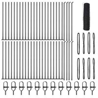 Ogrodzenie z słupkami Szary 0.6 x 100 m Stal pokryta PCV