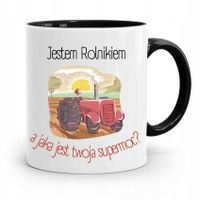 Dla Rolnika Kubek Czarny Prezent Jestem Rolnikiem Z Nadrukiem Ze Zdjęciem