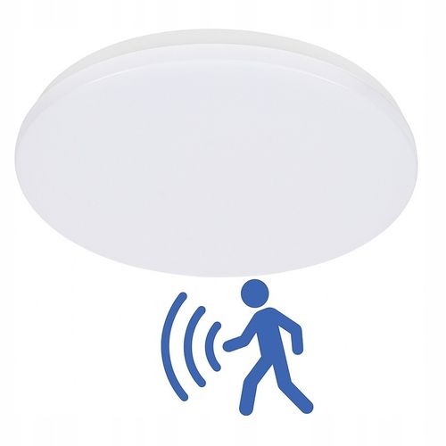 PLAFON LED Lampa sufitowa panel 24W 4000K CZUJNIK RUCHU DIP natynkowy na Arena.pl