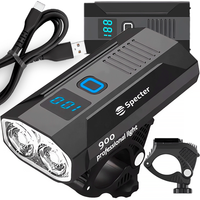 LAMPKA ROWEROWA SPECTER Professional light 900 POWER BANK ŁADOWANA ZA POMOCĄ USB