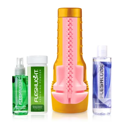 fleshlight stamina training unit stu value pack z akcesoriami, żołty na Arena.pl