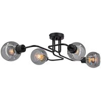 Industrialna lampa sufitowa 3040/4 BL balls do holu czarna