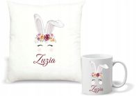 Zestaw Poduszka i Kubek Nadruk Personalizacja PREZENT wielkanocna