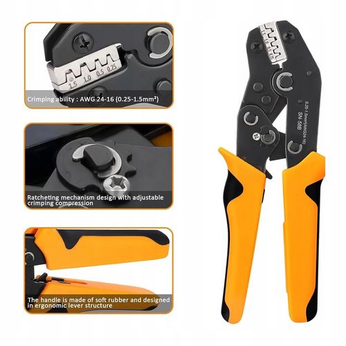 Zestaw zaciskarek do końcówek otwartych, 0,25-1,25 mm 600 końcówek na Arena.pl