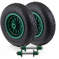 18056 Komplet 2sztuk koła do taczki płynne z osią udzwig do 150kg