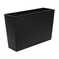 Kwietnik WERBENA dłuto doniczka czarna Lamela