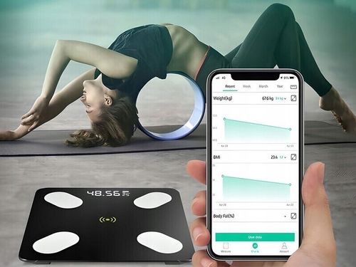 WAGA ANALITYCZNA ŁAZIENKOWA SLIM 180KG SMART + 31w1 ANDROID iOS PRECYZYJNA na Arena.pl