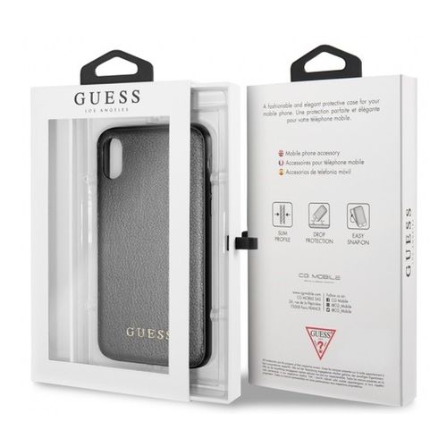 Guess Iridescent - Etui iPhone Xs Max (czarny) na Arena.pl