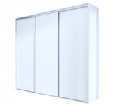 Wysoka Biała Szafa Przesuwna 275cm Maxi h-245 cm