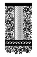 P42 Panel ażurowy firana ornament dekoracja okna glamour premium 60x130