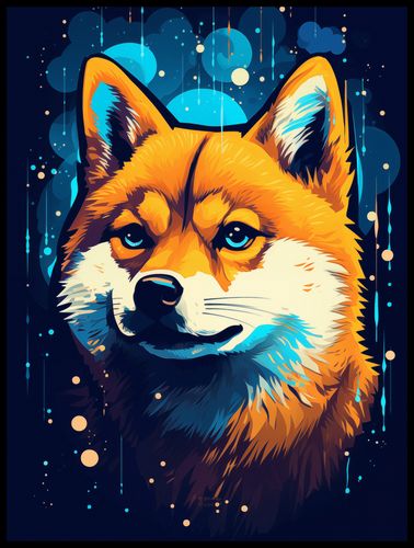 Plakat 60x80cm Lisek w Kosmosie na Arena.pl